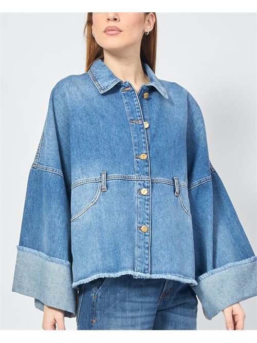 Manila Grace denim jacket with buttons MANILA GRACE | G302CUMZ003